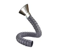 ZAQYCM Smoke Exhaust Hose Articulated Collection Arm Black Gray, Universal Adjustable Welding Fume Extractor Duct Hose, Industrial Dust Collector Central Machinery(L 0.8m/2.6 ft,Id 160MM/6 2/7 In)