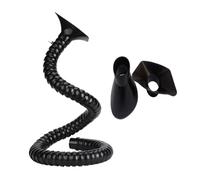 ZAQYCM Smoke Exhaust Hose Articulated Collection Arm Black Gray, Universal Adjustable Welding Fume Extractor Duct Hose, Industrial Dust Collector Central Machinery(L 1m/3.3 ft,Id 45MM/1 7/9 In)