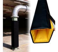 ZAQYCM Square Pole Padding Safety Post Pads Black, 7ft 5foot 3feet Outdoor Playground Basketball Pole Wrap Around, All-weather Impact Protection for Sports Poles(H 5ft,9x9 Inch)