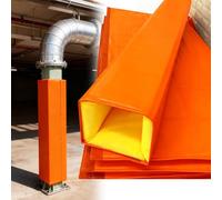 ZAQYCM Square Pole Padding Safety Post Pads Orange, 7ft 5foot 3feet Outdoor Playground Basketball Pole Wrap Around, All-weather Impact Protection for Sports Poles(H 5ft,5x5 Inch)