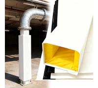 ZAQYCM Square Pole Padding Safety Post Pads White, 7ft 5foot 3feet Outdoor Playground Basketball Pole Wrap Around, All-weather Impact Protection for Sports Poles(H 5ft,10.5x10.5 Inch)