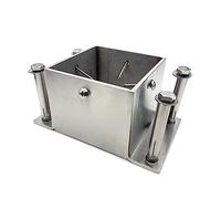ZAQYCM Stainless Steel Post Base 2x2 3x3 4x4 5x5 6x6 7x7 8x8 Inch, Heavy Duty Post Bracket for Concrete/Wood Deck/Pergola/Mailbox, Railing Post Anchors Square (Size : 150x150 mm (5.9x5.9 in))