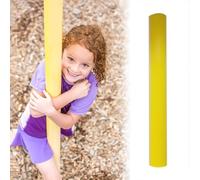 ZAQYCM Yellow Basketball Pole Safety Padding 80 90 100 110 120 130 140 150 160 170 180 190 200 MM Inner Dia, 1.5m Tall Outdoor All Weather Awning Pole Pads with PU Cover(Th 50mm,Dia 130 MM)