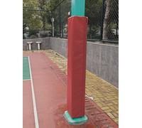 ZAQYUM Playground Pole Protector Padding for Kids Anti-collision, 1.8m Tall Heavy Duty Pole Wrap Around for Player Protection/Gymnasium, Square Basketball Pole Covers(Red,101x101MM)