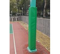 ZAQYUM Playground Pole Protector Padding for Kids Anti-collision, 1.8m Tall Heavy Duty Pole Wrap Around for Player Protection/Gymnasium, Square Basketball Pole Covers(Green,101x101MM)
