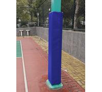 ZAQYUM Playground Pole Protector Padding for Kids Anti-collision, 1.8m Tall Heavy Duty Pole Wrap Around for Player Protection/Gymnasium, Square Basketball Pole Covers(Blue,101x101MM)