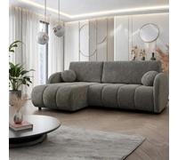 Zara L 2R+Lc Universal Corner Sofa Bed With Storage Brown