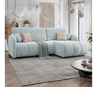 Zara L 2R Plus Lc Universal Corner Sofa Bed Has Storage Light Grey