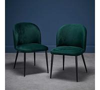 Zara Set of 2 Dining Chairs Black