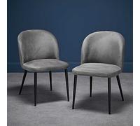 Zara Set of 2 Dining Chairs Black