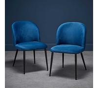 Zara Set of 2 Dining Chairs Black