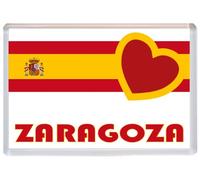 Zaragoza - Love Spain/Spanish Flag Towns & Cities - 96 x 67mm Jumbo Fridge Magnet