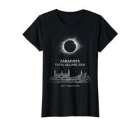 Zaragoza Total Eclipse Spain August 12 2026 Value Graphic T-Shirt, Women, Black, L