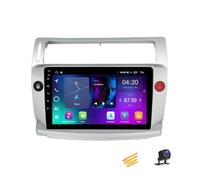 ZARAPLUS Android 13 Car Radio MP5 Player with GPS Navigation 9 Inch Touchscreen for Citroen C4 2004~2014 Car Stereo Support 4G/WIFI/FM/DSP/Carplay/Android Auto/Steering Wheel Controls,A,NF1