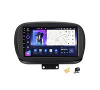 ZARAPLUS Android 14 Car Radio MP5 Player with GPS Navigation 9 inch Touchscreen for Fiat 500X 2014~2020 Car Stereo Support 4G/FM/DSP/Carplay/Android Auto/Steering Wheel Controls,NF4