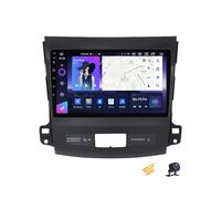ZARAPLUS Android 14 Car Radio MP5 Player with GPS Navigation 9 inch Touchscreen for Mitsubishi Outlander 2005~2011 Car Stereo Support 4G/FM/DSP/Carplay/Android Auto/Steering Wheel Controls,NF7