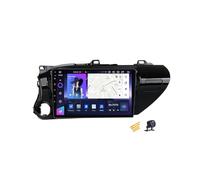 ZARAPLUS Android 14 Car Stereo 9 Inch Touchscreen Multimedia Radio Compatible with Toyota Hilux 2015~2020 with Reversing Camera/Steering Wheel Control/4G/FM RDS/DSP/Android Auto/Carplay,NF3