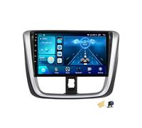 ZARAPLUS Android 14 Car Stereo 9 Inch Touchscreen Multimedia Radio Compatible with Toyota Vios 2016~2018 with Reversing Camera/Steering Wheel Control/4G/FM RDS/DSP/Android Auto/Carplay,NF2