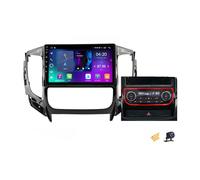 ZARAPLUS Android 14 Car Stereo 9 Inch Touchscreen Multimedia Radio for Mitsubishi L200 2015~2019 with AHD Reversing Camera/Steering Wheel Control/4G/FM RDS/DSP/Android Auto/Carplay,B,NF1