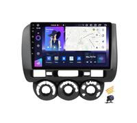 ZARAPLUS Car Stereo Double Din Android 14 Radio 9 Inch Touchscreen Compatible with Honda Jazz City 2002~2007 Multimedia Player Support Navigation/Android Auto/Carplay/Steering Wheel Controls,LHD,NF4