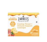 Zarbee's Honey & Lemon Cooling Throat + Immune Support Lozenges 24's