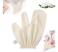 zardlect Garshana Raw Silk Gloves Massage Raw Silk Gloves with Elastic Wrist Straps Skin Brush Massage for Women