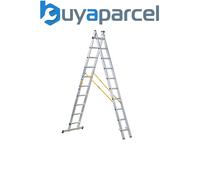 Zarges 44868 D-Rung Combination Ladder 2-Part 2 X 8 Rungs