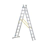 Zarges 44870 D-Rung Combination Ladder 2-Part 2 X 10 Rungs