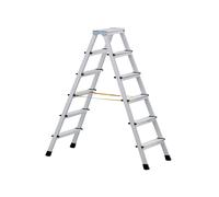 Zarges Anodised Double Sided Step Ladder Open 0.71m 2 x 3 Rungs ZAR41263