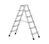 Zarges Anodised Double Sided Step Ladder Open 1.19m 2 x 5 Rungs ZAR41265