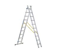 Zarges D-Rung Combination Ladder 2-Part 2 X 10 Rungs
