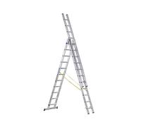 Zarges 44840 D-Rung Combination Ladder 3-Part 3 X 10 Rungs