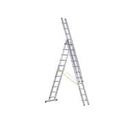 Zarges D-Rung Combination Ladder 3-Part 3 x 10 Rungs Stabiliser 1.1m ZAR44840