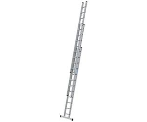 Zarges Everest 3 x 12 D-Rung Aluminium Treble Extension Ladder - Max Height 8.33m