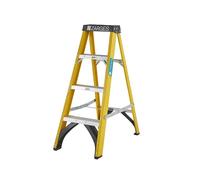 Zarges Fibreglass Swingback Step Ladder Open 1.05m Closed 1.18m 4 Rung ZAR300514