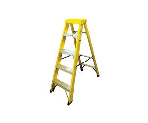 Zarges Fibreglass Swingback Step Ladder Open 1.33m Closed 1.47m 5 Rung ZAR300515
