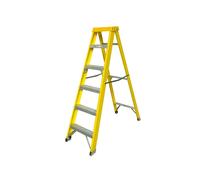 Zarges Fibreglass Swingback Step Ladder Open 1.60m Closed 1.78m 6 Rung ZAR300516