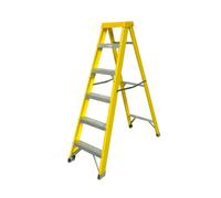 Zarges Fibreglass Swingback Step Ladder Open 1.60m Closed 1.78m 6 Rung ZAR300516