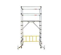 Zarges Tt002 Aluminium Telescopic Scaffold Tower With Safety Toeboards For Secure Access