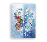 Zariocy 5D Special Shape Diamond Art Kits for Adults, DIY Colorful Butterfly Diamond Painting Art Animals Crystal Diamond Embroidery Paintings Arts Craft for Home Office Wall Decor 30x40 cm