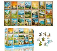 Zariocy Extra Large Nature Beauty Jigsaw Puzzles for Adults 1000 Pieces - Challenging Irregular Shapes, No-Dust Puzzle Board, Family Time, for Puzzle Lovers, Finished Size 80 x 41 cm