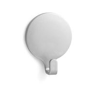 Zarivy Circular Adhesive Hanger, Matt Chrome Finish, Ideal for organizing Spaces and Hanging Light Objects on Smooth Surfaces.