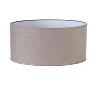Zarivy Cylinder lampshade 60 cm x 30 cm, Linen Grey, Ideal for Table Lamps and Cosy Atmosphere.