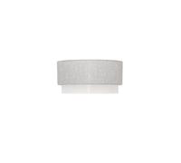 Zarivy Lamp Shade E27 40x38x22 cm in Grey and White, Ideal for Decorating environments and Providing Soft Light in Living Rooms.