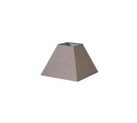 Zarivy Lamp Shade E27 in Gray Linen, Dimensions 25x11x18cm, Ideal for Decorating and Providing Ambient Light Indoors.