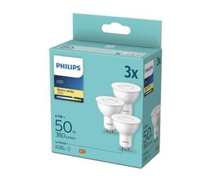 Żarówka LED Philips 4,7W GU10 3 szt. 2700K Signify Poland sp. z o.o.