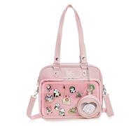 ZAROXOXS Ita Bag Crossbody Handbags Kawaii Shoulder Bags Square with Insert Anime Pins Display, Pink
