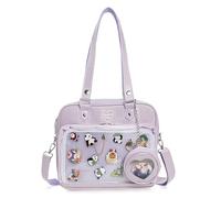 ZAROXOXS Ita Bag Crossbody Handbags Kawaii Shoulder Bags with Insert Anime Pins Display, Purple, Ita Bag