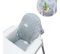 ZARPMA Seat Covers Cushion Compatible with Ikea Antilop Highchair,Come with Storage Bag,Washable Baby High Chair Cushion Cotton Padded Insert for Ikea Child Chair