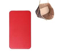 ZARSIO Handbag Base Shaper in Leather for Speedy 30 Tote - 12 x 6 Inch Bag Bottom Shaper Pad with Arc Corner Board Insert (Red)